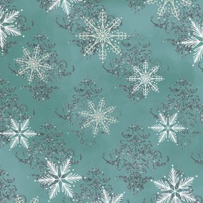 Victorian farmhouse snowflakes 24in