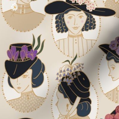 Victorian Floriography Hats