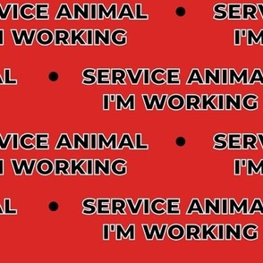 Service Animal-red