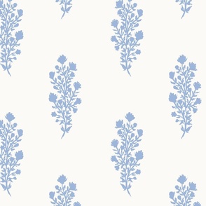 Jumbo - Julieta Floral Block Print - Blue White