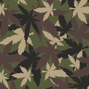 marijuana cannabis camouflage  A large scale