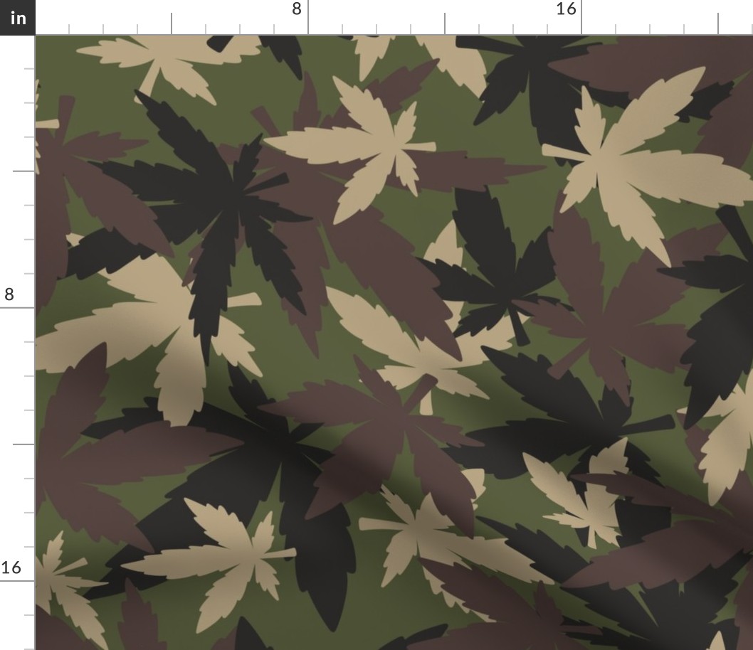 marijuana cannabis camouflage  A large scale