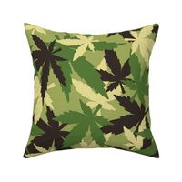 marijuana cannabis camouflage  B green large scale