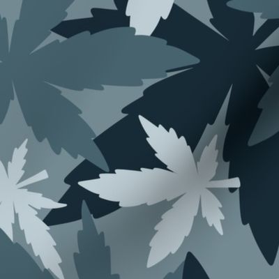 marijuana cannabis camouflage  E large scale bluish gray