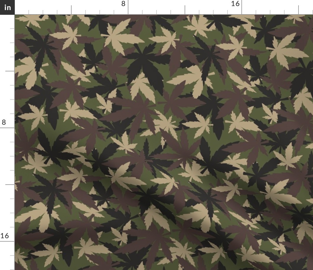 marijuana cannabis camouflage  A medium scale