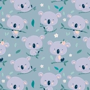 Baby Koala Bears (soft grey/green)