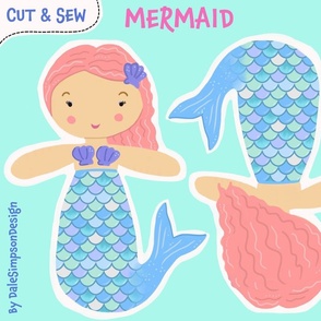 Cut & Sew Mermaid - Pink Hair