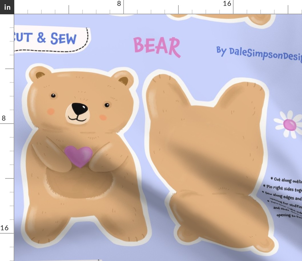 Cut & Sew - Brown Bear