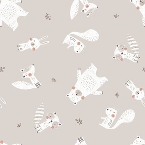 Bicolor forest friends gray