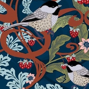Chickadee and Berries: Joy and Abundance