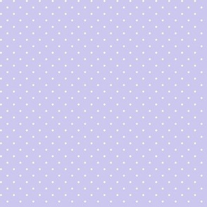 Swiss Dots white on lavender - micro scale