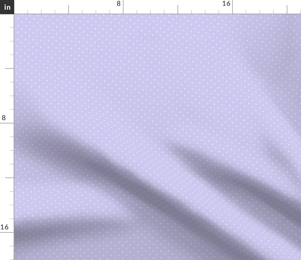 Swiss Dots white on lavender - micro scale