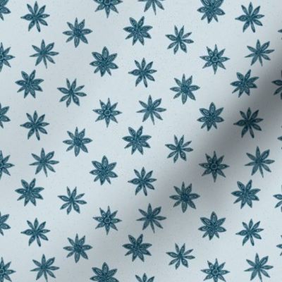 star anise on light blue | small