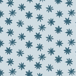 star anise on light blue | medium