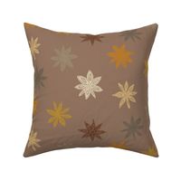 star anise in earth tones | large