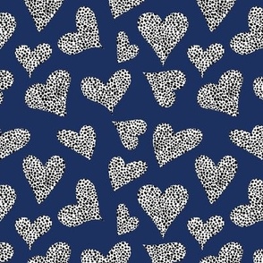 Blue Hearts and dots