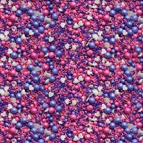 Purple and pink sprinkles 