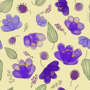 Lilac crocuses
