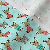 (S) Baby Christmas Reindeer Fairisle Jumpers