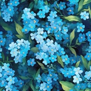 Forget me not love blue