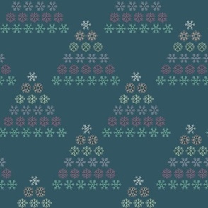 Snowflake Christmas Tree Green