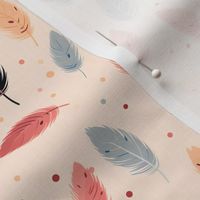 Feathers & Polka Dots - small