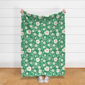 Floriography Modern Floral Daisy Green