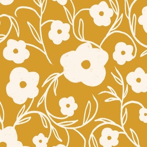 Floriography Modern Floral Daisy Yellow