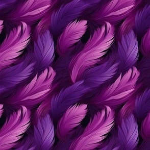 Pink & Purple Feathers - small