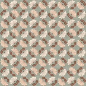 Normal scale • Spring floral - pink, sage green & white