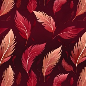 Red Feathers  Marsala color, Red aesthetic, Red feather