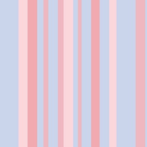 Peach and Light Blue Stripes