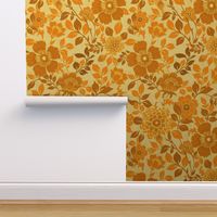 Welcoming Walls 70s retro orange, boho, 