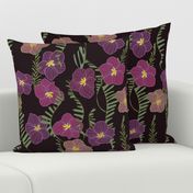 Hellebore and Fern Midnight Garden - large