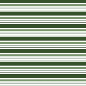 Green and White Stripes , Retro Stripes, Vintage Stripes, Stripes, Horizontal, Coordinate