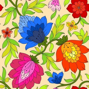 Traditional Indian floral design