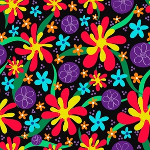 Powerful Colorful Floral