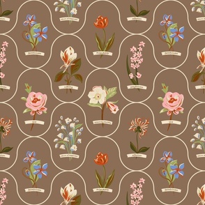Language of flowers - muted brown