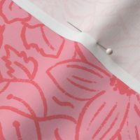 Daphne Flora - William Morris Inspired in Pink Salmon