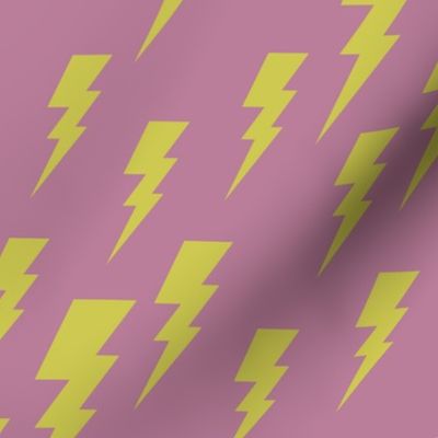 Y2K retro lightning bolt yellow pink