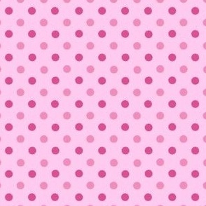 Distressed dots / monochromatic pink 