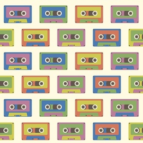 Retro Y2K colorful audio cassette Light