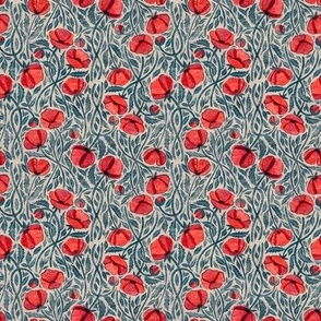 Of Sleep and Dreams Red Poppy Print Microprint