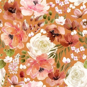 Floral Chaos Orange