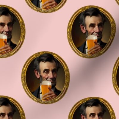 Abe Lincoln Pub Bar Beer Wallpaper Decor Funny Home Maximalist 