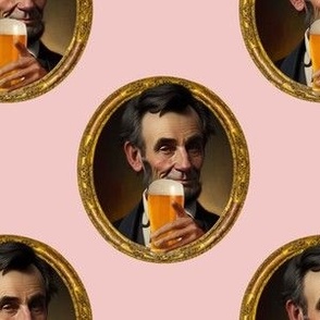 Abe Lincoln Pub Bar Beer Wallpaper Decor Funny Home Maximalist 