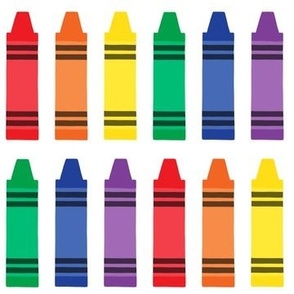 Crayons - rainbow - LAD23