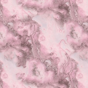 Abstract Marble Pink Rosegold  Ink Glamour Smaller Scale