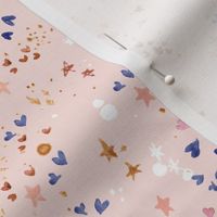 Heart Splendor-on blush 10.7in fabric 24in wallpaper