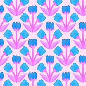 Tulip Trio // Turquoise & Pink Pop